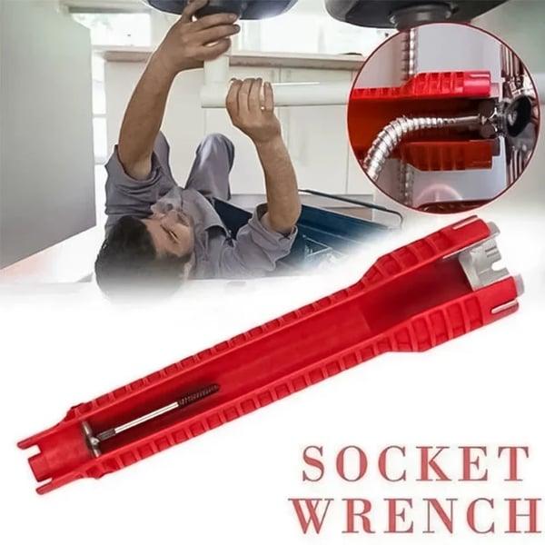 Lighteme 8-in-1-Spülbecken-Multifunktionsrohrschlüssel