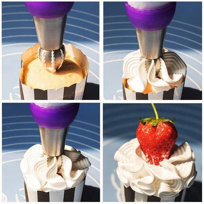 Lot de 9 douilles à pâtisserie Lighteme pour décoration de gâteaux