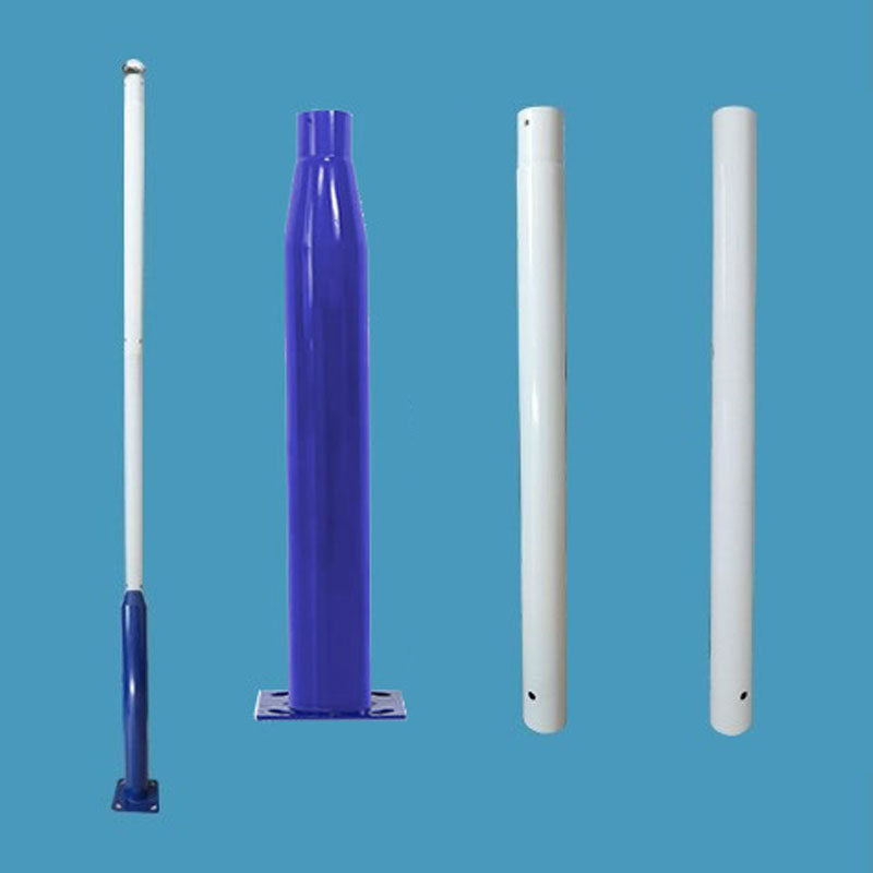 Lighteme 20 Fuß kommerzieller Straßen-/Parkplatz-/Flaggenlichtmast, Aluminium + Käfig, 1er-Pack