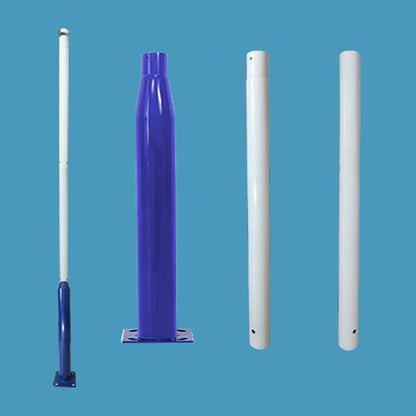 Lighteme 20 Fuß kommerzieller Straßen-/Parkplatz-/Flaggenlichtmast, Aluminium + Käfig, 1er-Pack