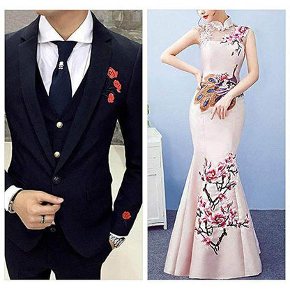 Lighteme Regenbogenfarbenes Stickgarn-Einfädelwerkzeug, 136 Sets