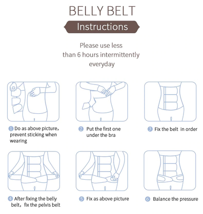 Ceinture abdominale et pelvienne Lighteme pour la récupération post-partum (2 couleurs et 3 tailles)