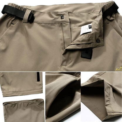 Pantalon et short d'extérieur à séchage rapide Lighteme - Pantalon de randonnée extensible avec deux sections détachables