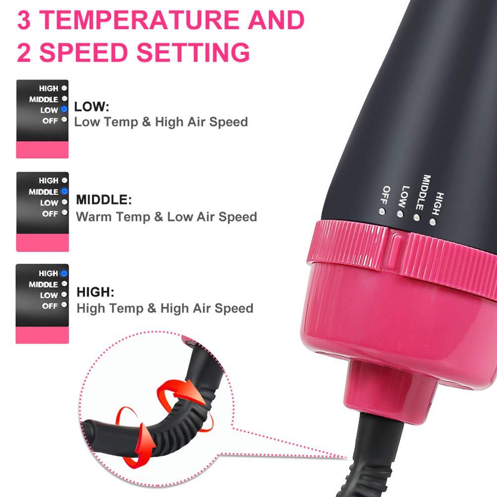 Sèche-cheveux et volumisateur Lighteme 3 en 1 (3 couleurs et 4 styles)