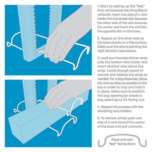 Organisateur de film alimentaire ajustable Lighteme