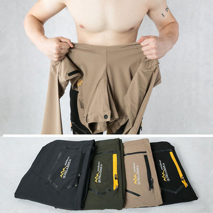 Pantalon et short d'extérieur à séchage rapide Lighteme - Pantalon de randonnée extensible avec deux sections détachables