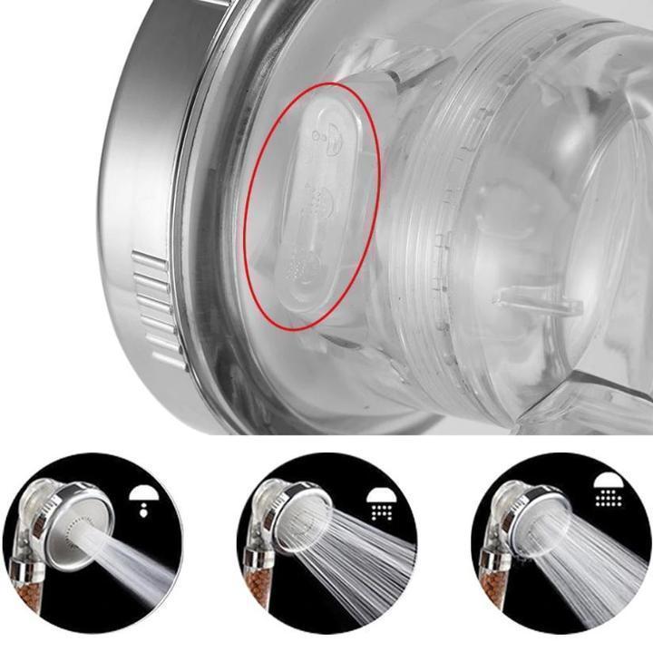 Lighteme 3 Mode High Pressure Shower Bath Head (7 colors)