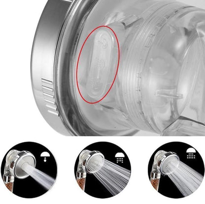 Lighteme 3 Mode High Pressure Shower Bath Head (7 colors)