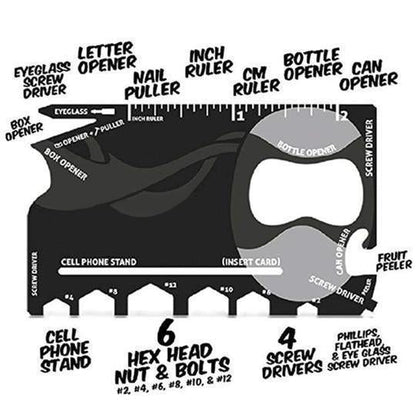 Lighteme 18 in 1 Multi-purpose Credit Card Pocket Tool