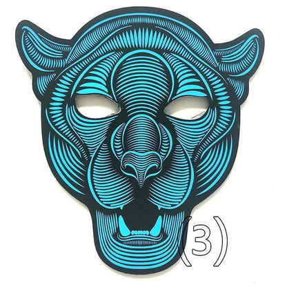 Ihrtrade Voice-activated Halloween Scary Mask (20 Types)