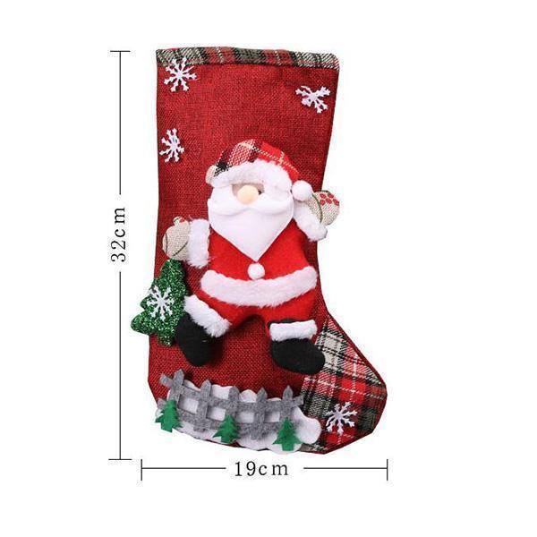 Lighteme Christmas Stocking Gift & Candy Bags (4 Pcs)