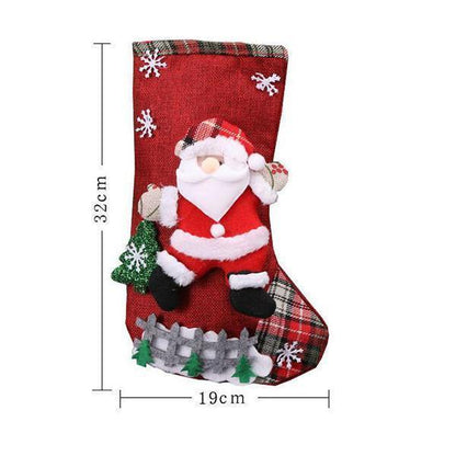Lighteme Christmas Stocking Gift & Candy Bags (4 Pcs)