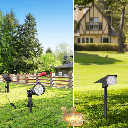 Projecteur solaire à LED Lighteme 100 lumens avec poteau (2 pièces)