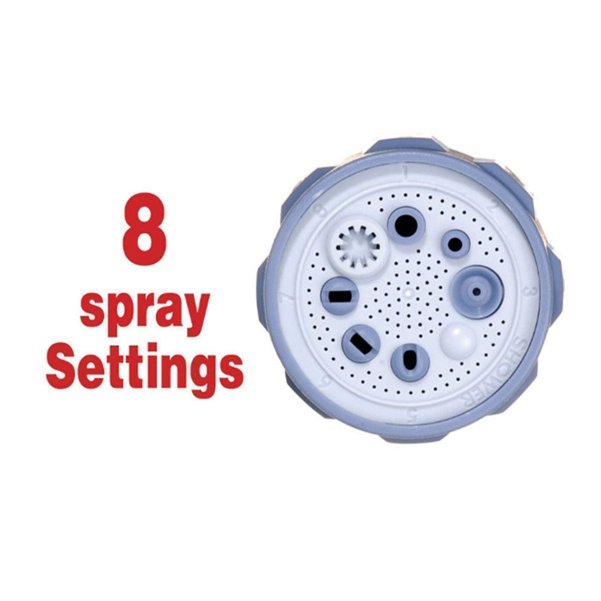 Pistolet d'arrosage Lighteme à 8 buses