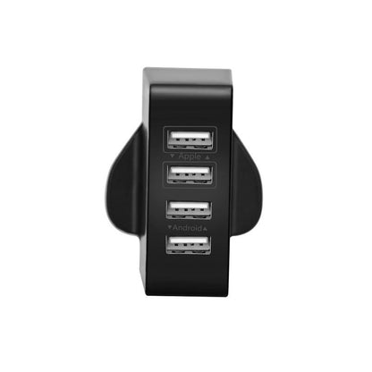 Lighteme 4 Ports USB Wall Charger Built in Smart IC 5V / 7.2 Amps for Smartphones and Tablets