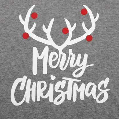 Ihrtrade MERRY CHRISTMAS Antler Print Family Matching Pajamas Set