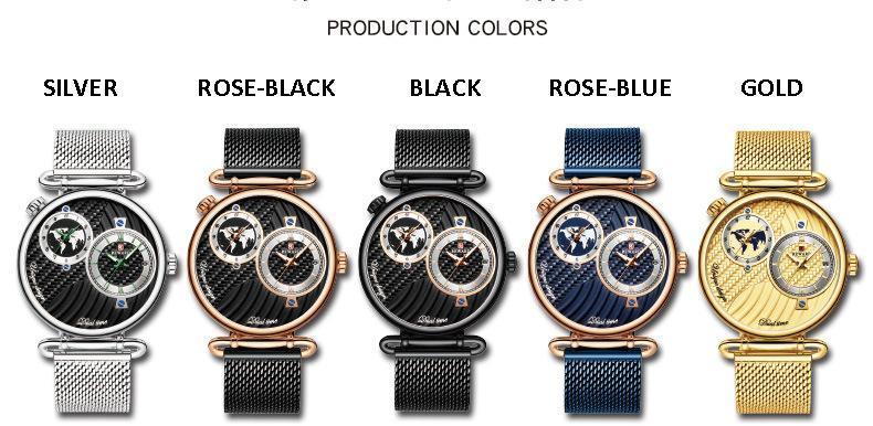 Lighteme Luxus-Wasserdichte Multi-Zeitzonen-Uhr für Herren (5 Farben) 