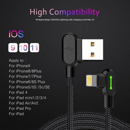 Lighteme L shape Fast Charging Cable (2 Pack)