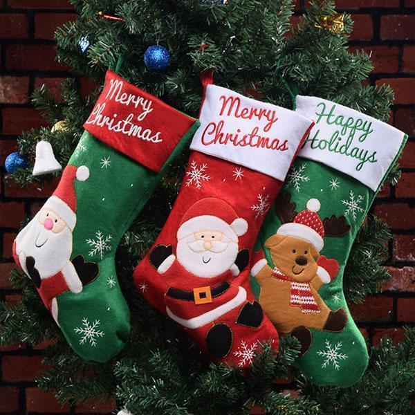 Lighteme Christmas Stocking Gift Bags (4 Pcs)
