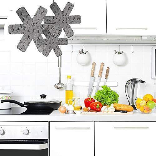 Tapis de protection Lighteme pour fond de poêle contre la chaleur