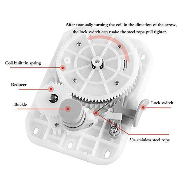 Séchoir à linge télescopique automatique Lighteme (4 couleurs)