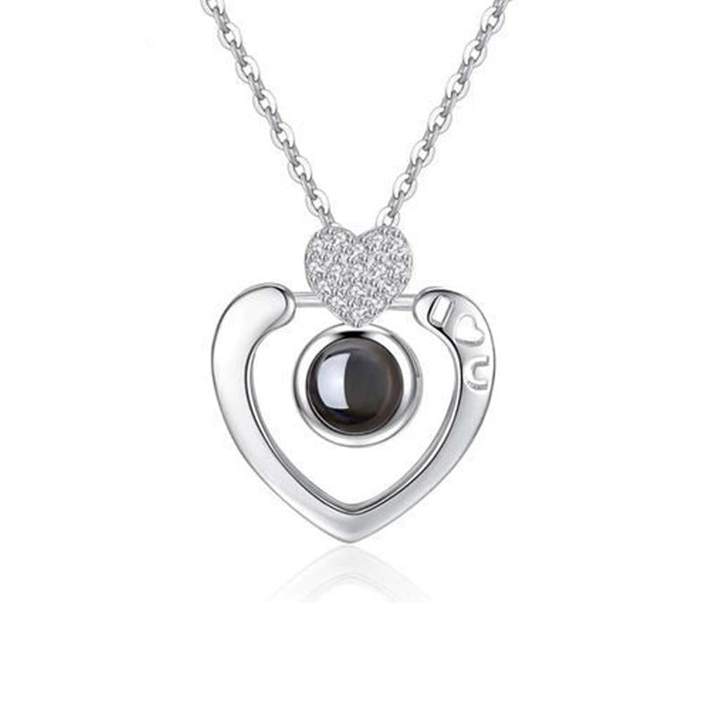 Ihrtrade 100 Languages, Love Necklace, Love Ring,Colored Contact Lenses