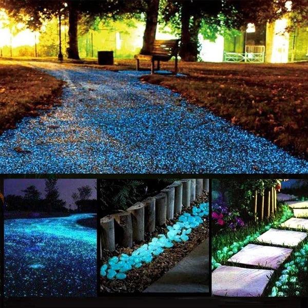 Galets de jardin luminescents Lighteme | Paquet de 100