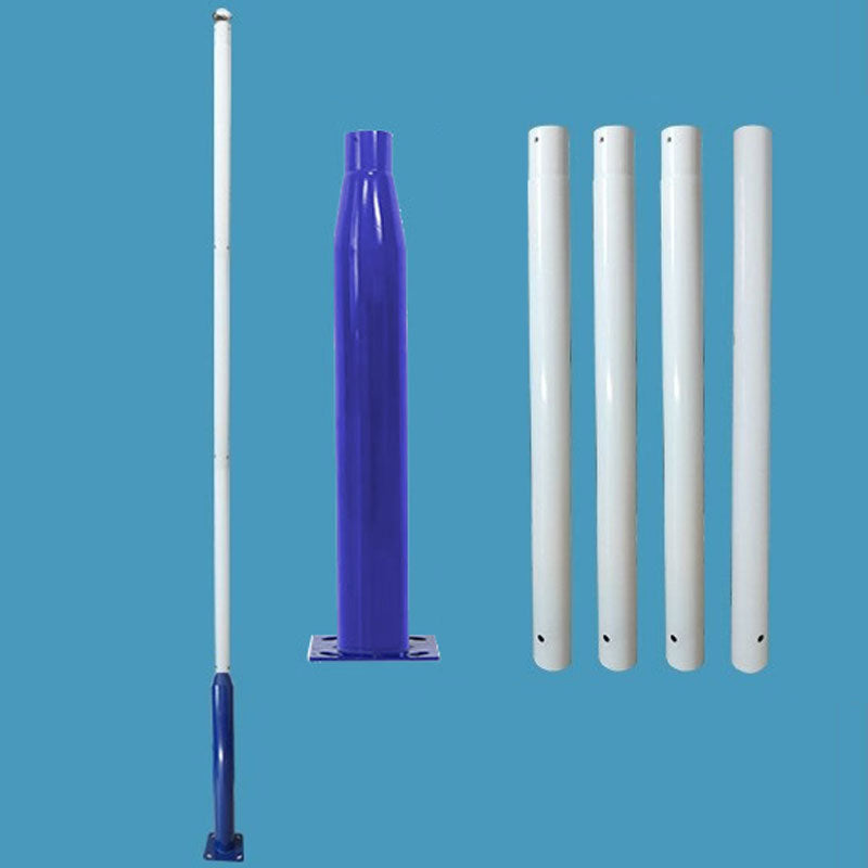 Lighteme 20 Fuß kommerzieller Straßen-/Parkplatz-/Flaggenlichtmast, Aluminium + Käfig, 1er-Pack