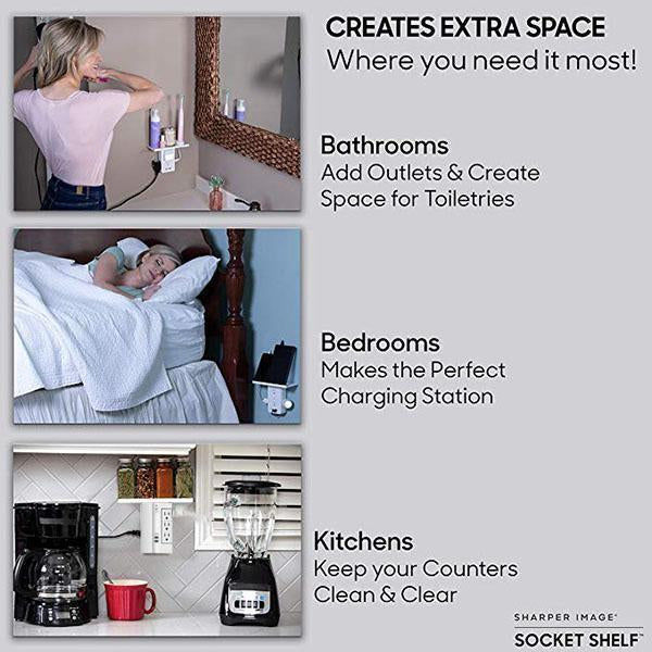 Lighteme Multifunktions-Wandstecker für Ablagefach (USA)