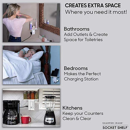 Lighteme Multifunktions-Wandstecker für Ablagefach (USA)