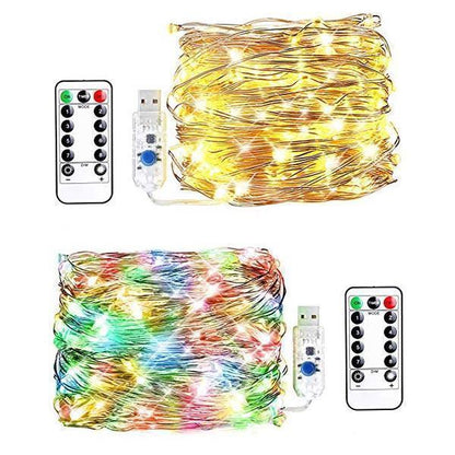 Guirlande lumineuse Lighteme USB avec télécommande (4 couleurs et 4 types)