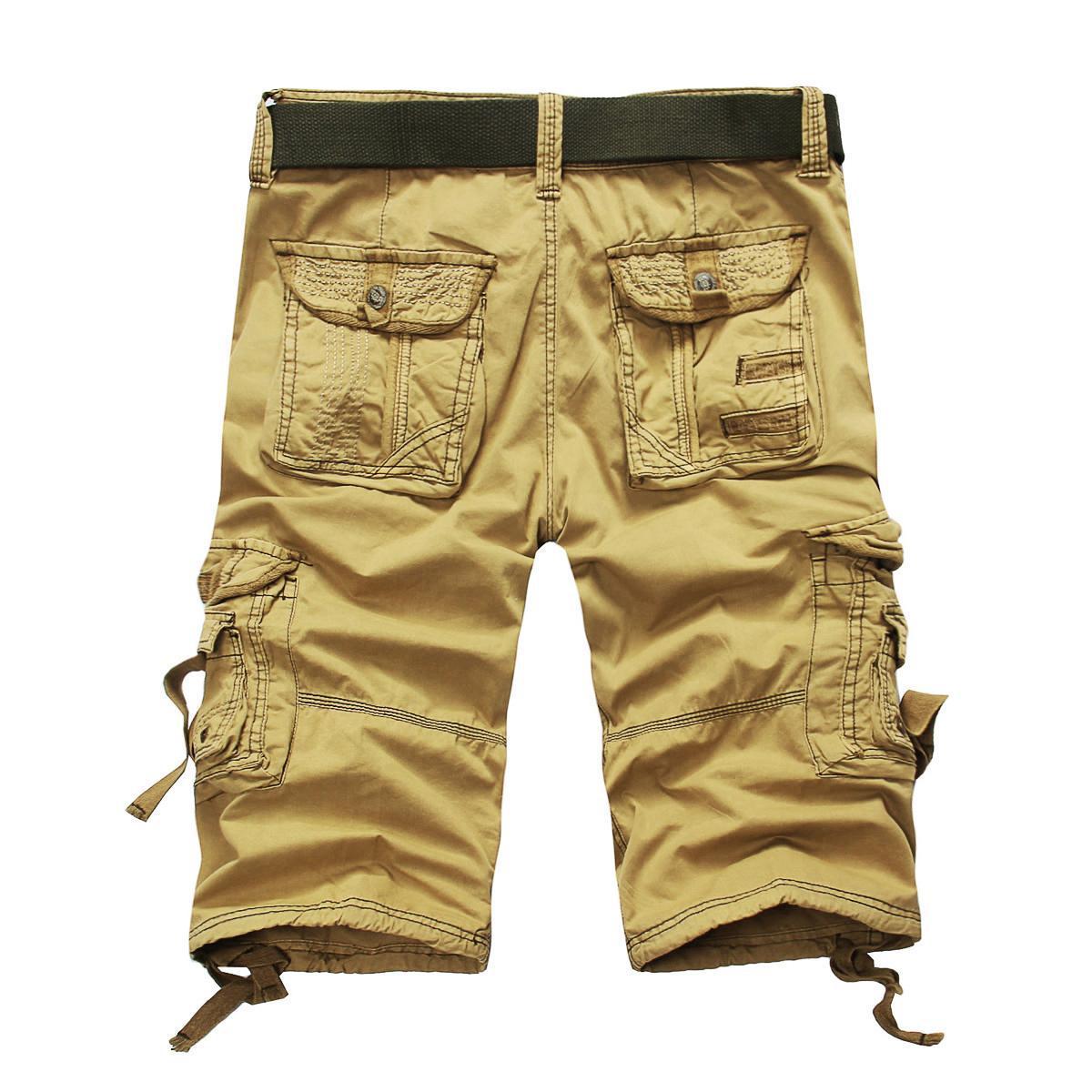 Ihrtrade - Washed Soft Cotton Cloth Men Cargo Tactical Shorts Plus Size (5 Colors),USB C Charger