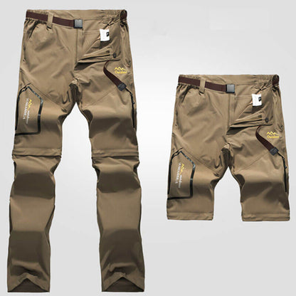 Pantalon et short d'extérieur à séchage rapide Lighteme - Pantalon de randonnée extensible avec deux sections détachables