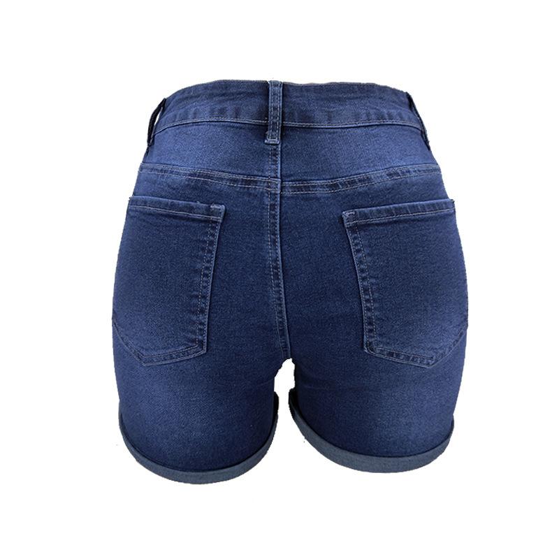 Ihrtrade 6" Mid Rise Rolled cuffs Denim Shorts