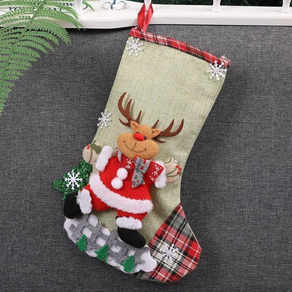 Lighteme Christmas Stocking Gift & Candy Bags (4 Pcs)
