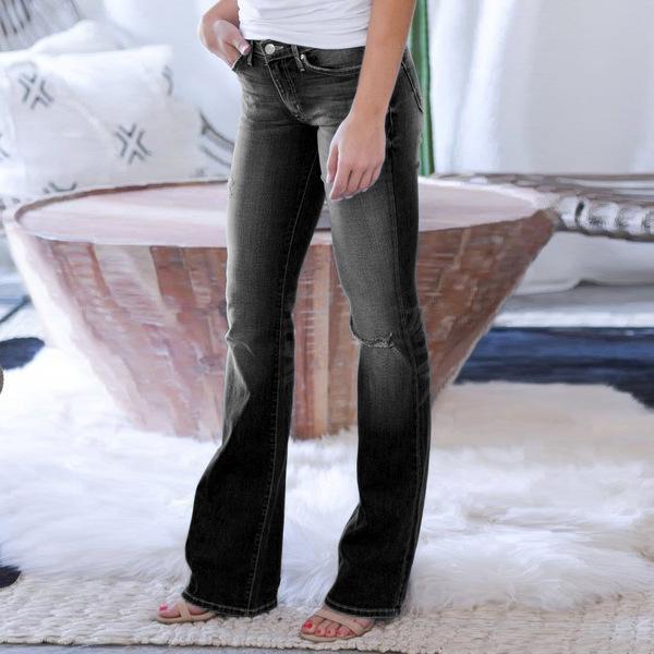 Ihrtrade 70s Stretch Hip Hugger Street Style Boot-cut Jeans (3 Colors & 8 Sizes) | Colored Contact Lenses