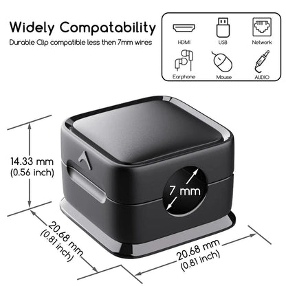 Organiseur de câbles magnétique Lighteme | Lot de 6 pièces