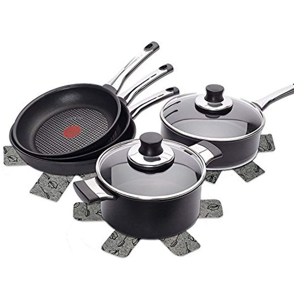 Tapis de protection Lighteme pour fond de poêle contre la chaleur