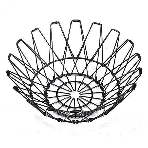 Panier pliable Lighteme en fil d'acier inoxydable (3 couleurs et 3 tailles)