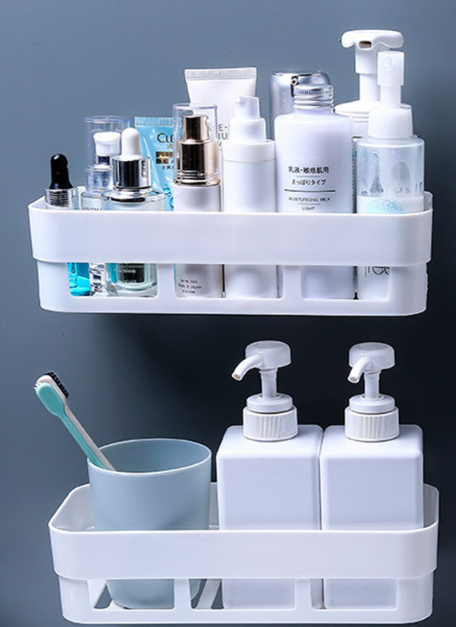 Lighteme Selbstklebender Badezimmer-Regal-Organizer (4 Farben &amp; 2 Ausführungen)