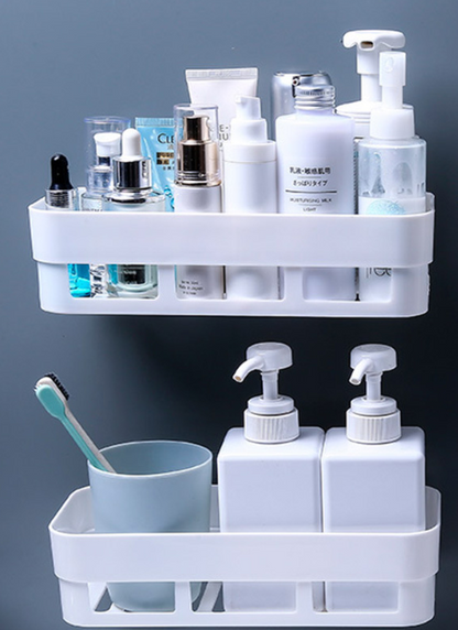 Lighteme Selbstklebender Badezimmer-Regal-Organizer (4 Farben &amp; 2 Ausführungen)