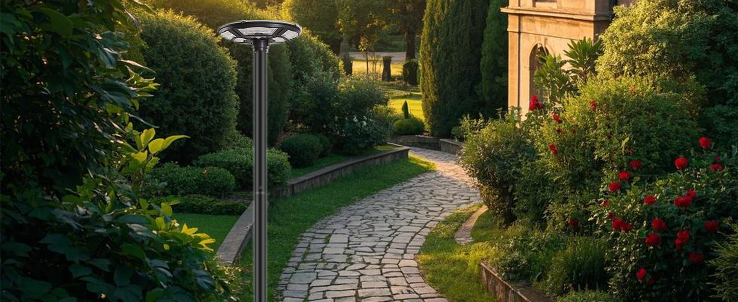 Lighteme 1500W Solar UFO Bewegungssensor All-in-One Solar-Gartenstraßenlaterne mit Fernbedienung