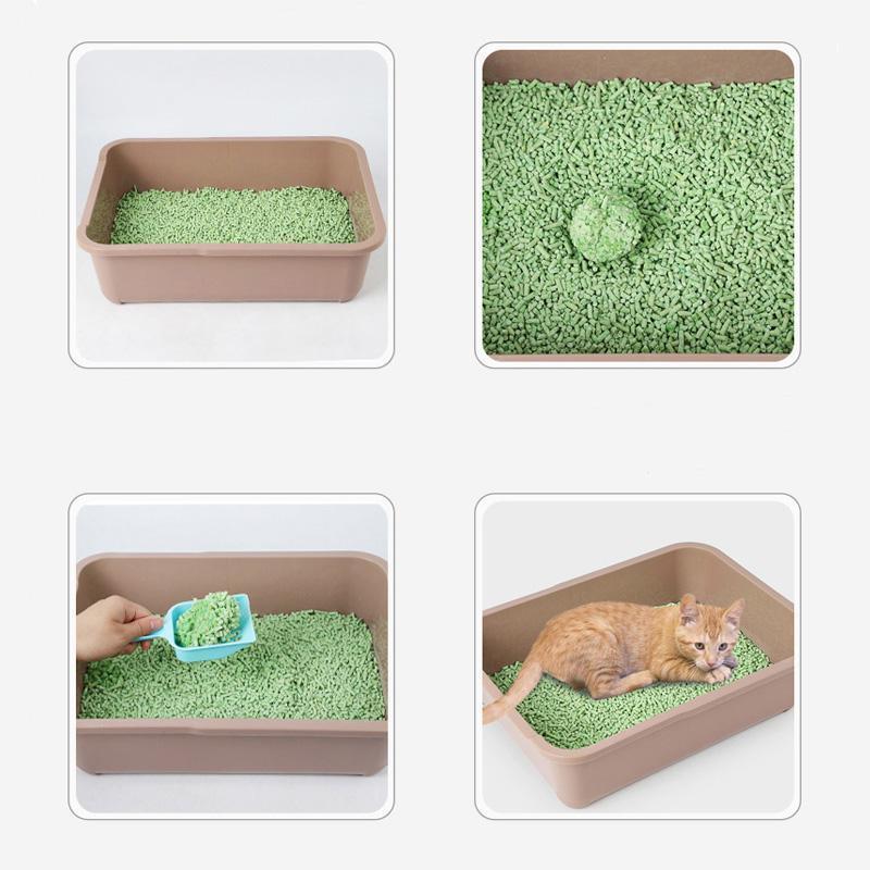 Litière pour chat Lighteme 6L au tofu biodégradable (4 couleurs)