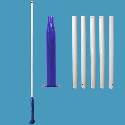 Lighteme 20 Fuß kommerzieller Straßen-/Parkplatz-/Flaggenlichtmast, Aluminium + Käfig, 1er-Pack