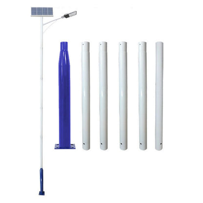 Lighteme 20 Fuß kommerzieller Straßen-/Parkplatz-/Flaggenlichtmast, Aluminium + Käfig, 1er-Pack