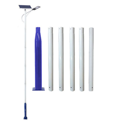 Lighteme 20 Fuß kommerzieller Straßen-/Parkplatz-/Flaggenlichtmast, Aluminium + Käfig, 1er-Pack