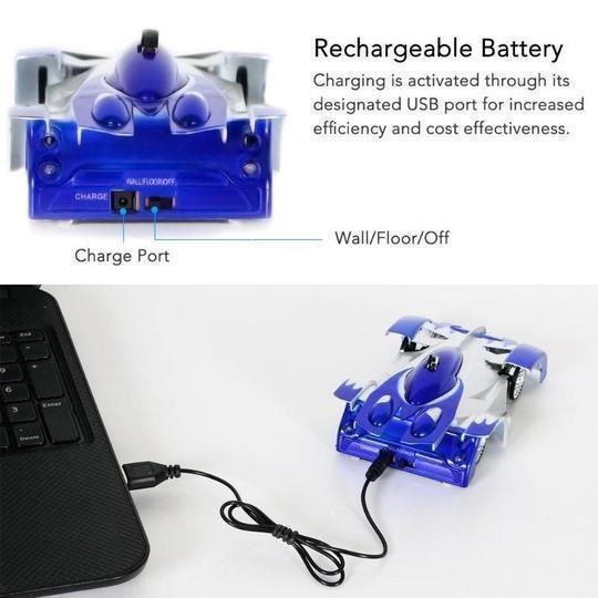 Voiture télécommandée Lighteme pour escalader les murs (3 couleurs)