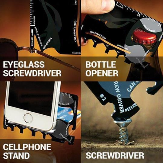 Lighteme 18 in 1 Multi-purpose Credit Card Pocket Tool