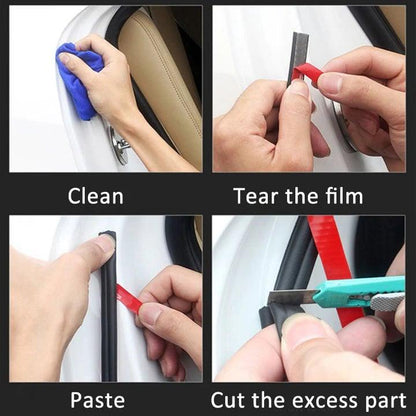 Lighteme Premium-Dichtungsstreifen für Autotüren, zweilagig, wetterfest