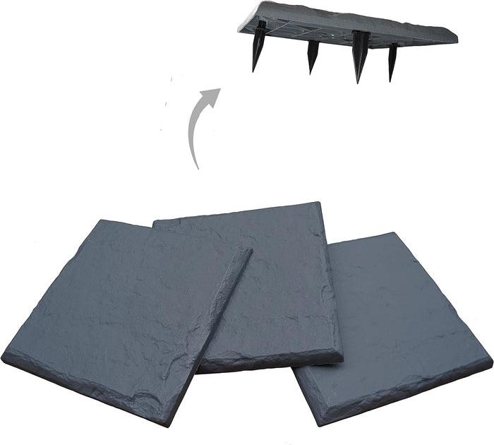 Lighteme 2-Pack Decorative Garden Stepping Stones Set
